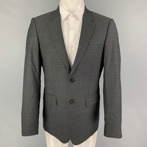 THE KOOPLES Size 40 Charcoal Wool Notch Lapel Sport Coat - Picture 1 of 6